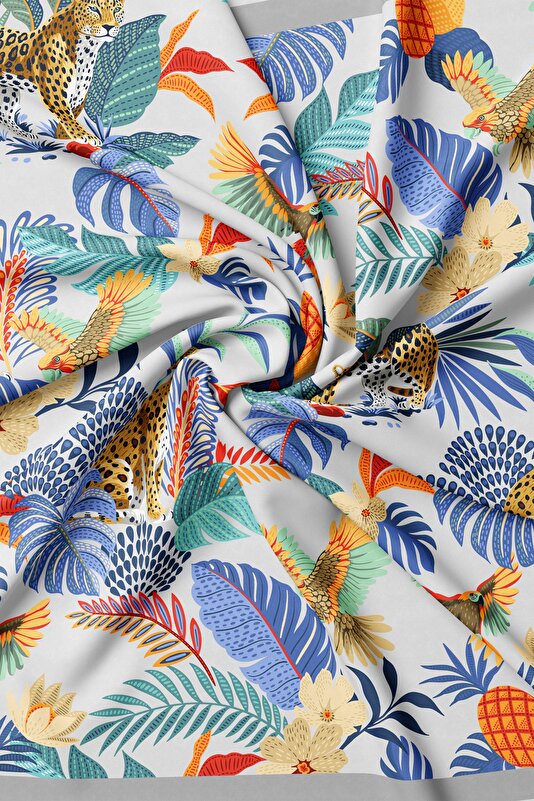DARK BLUE ANIMAL FIGURED TWILL GAVROŞ 2