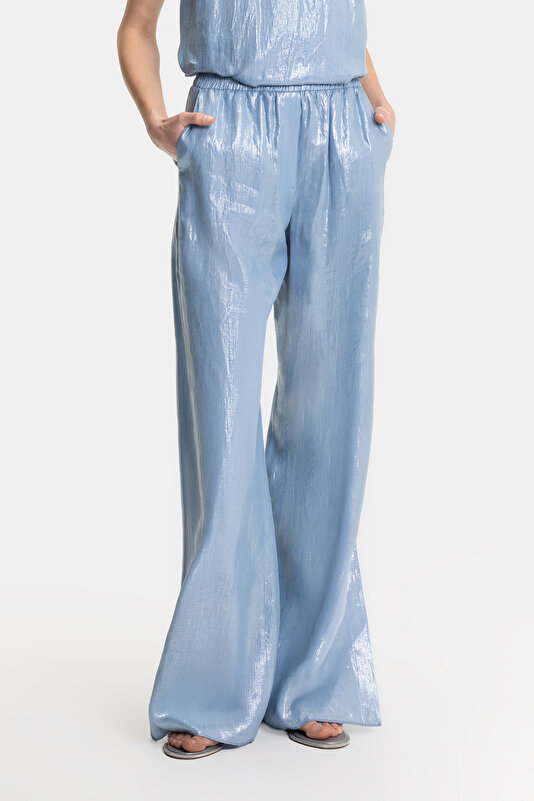 BLUE STRAIGHT CUT TROUSERS 2