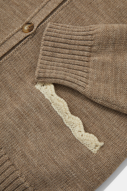 CREAM WOOL CARDIGAN 4