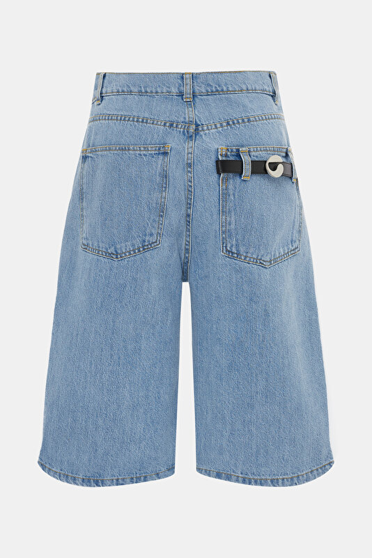 LIGHT BLUE ZIP FASTENING BERMUDA 2