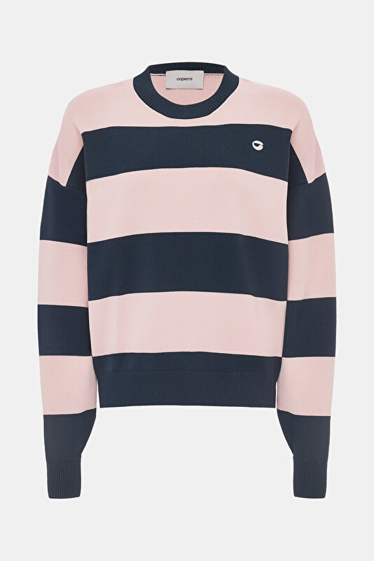 LIGHT PINK STRIPED JERSEY