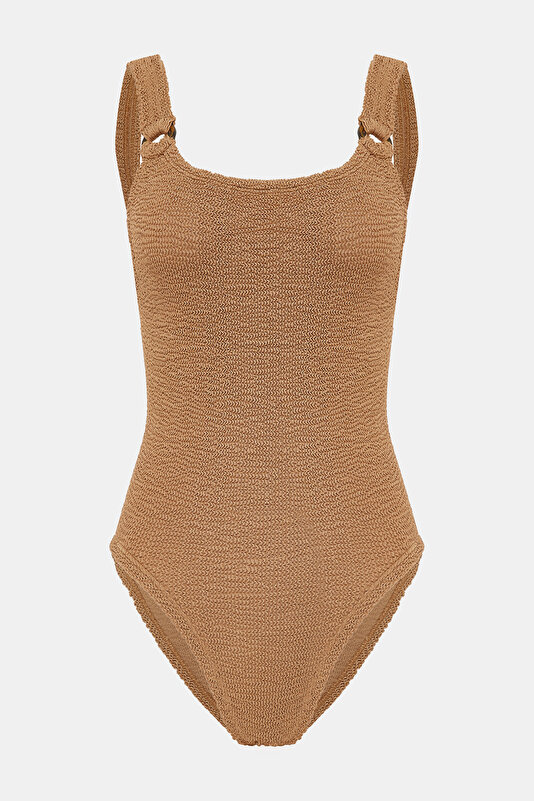 BROWN SWIMSUIT
