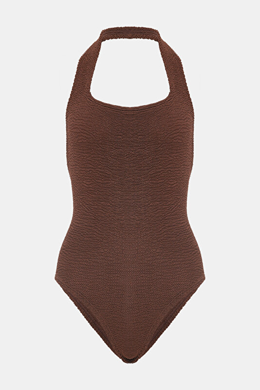 DARK BROWN SWIMSUIT