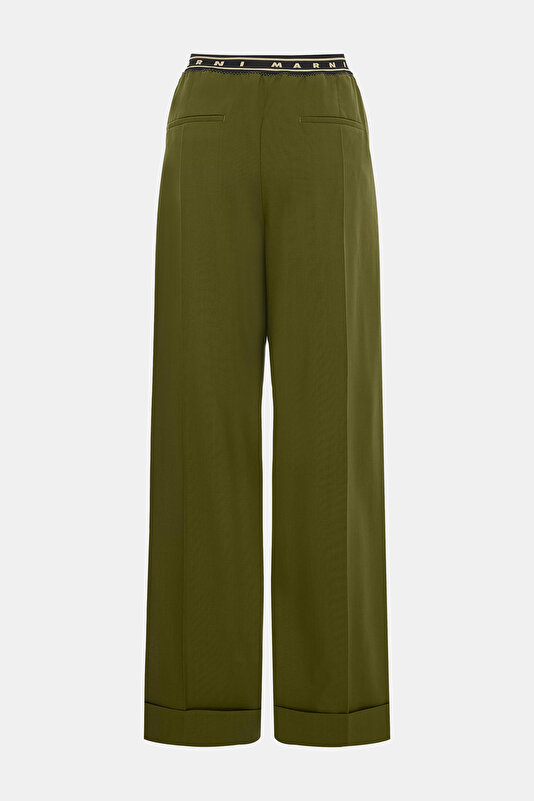KOYU HAKİ BORU PAÇA PANTOLON 2