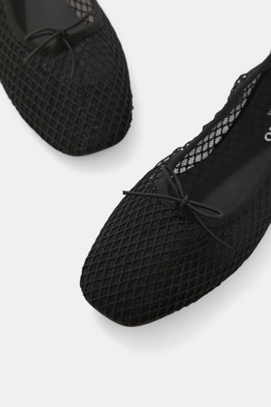 BLACK FLAT SHOES 4