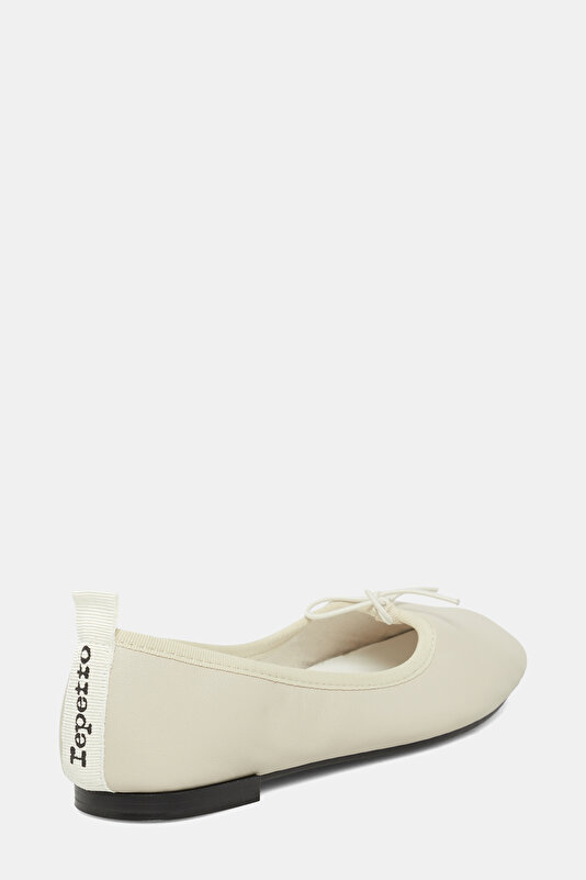 LIGHT CREAM FLAT SHOES 3