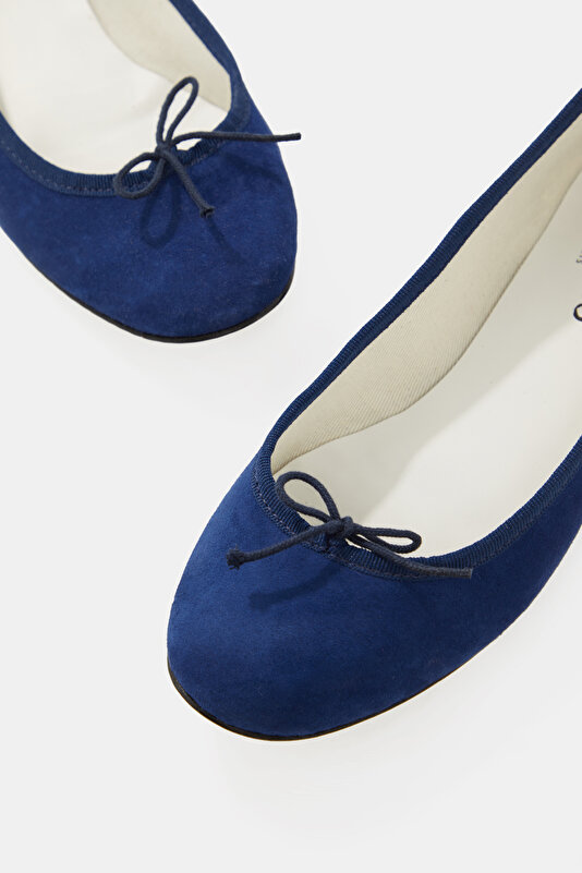 NAVY BLUE FLAT SHOES 4