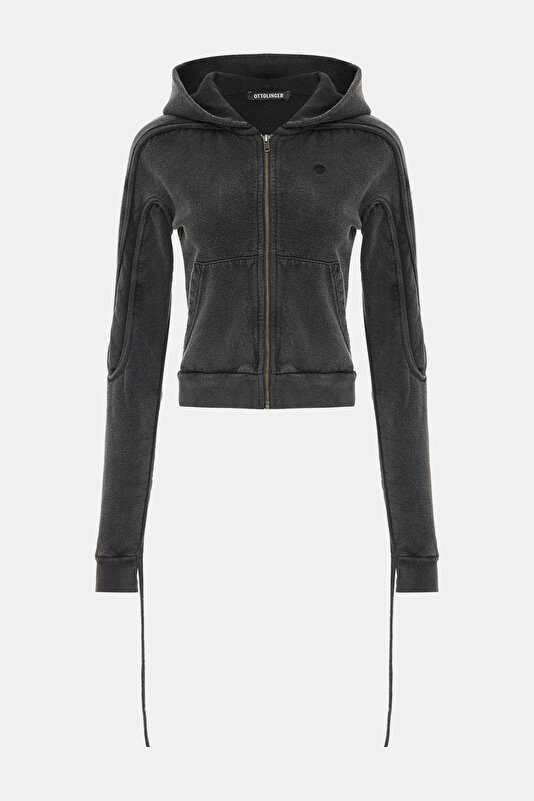 BLACK HOODİE SWEATSHİRT