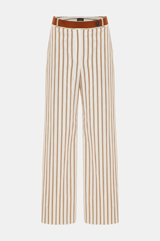 ÇOK RENKLİ ÇİZGİLİ BOL PAÇA PANTOLON 4