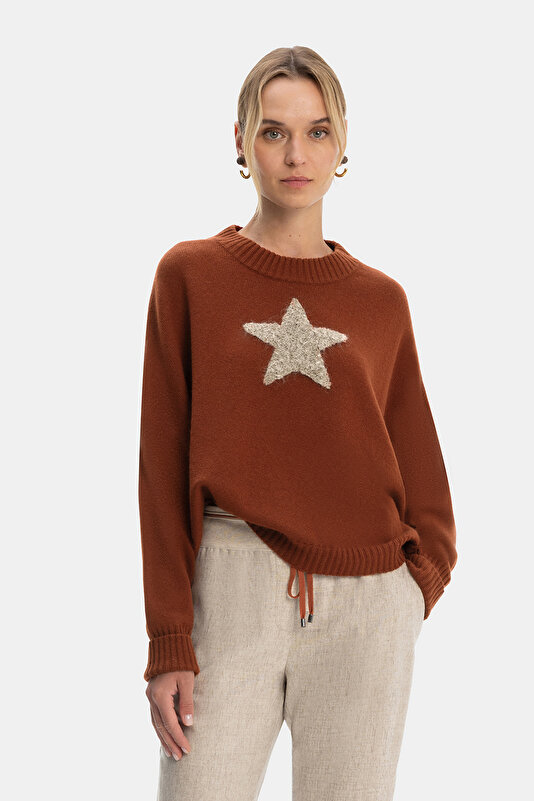 BEIGE BASIC / ROUND NECKLINE TRICOT