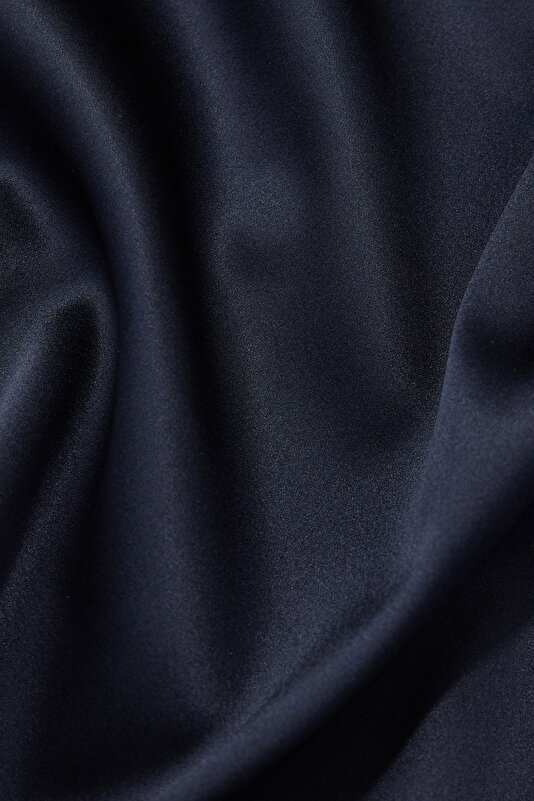 NAVY BLUE BASIC / ROUND NECKLINE SLEEVELESS BLOUSE 4