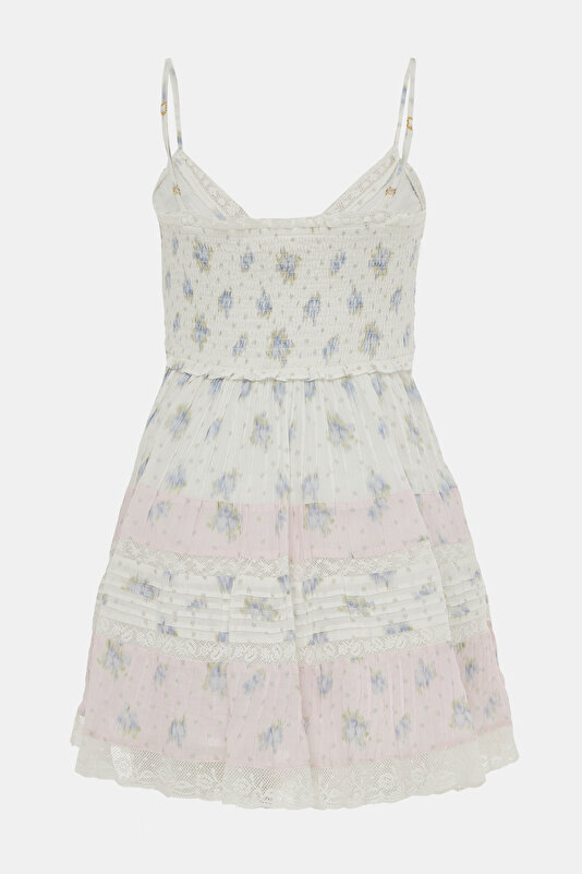 MULTICOLOR DESIGN FILLED MINI DRESS 2