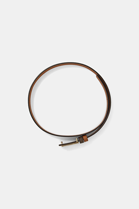 TAN MONOGRAM BELT 2