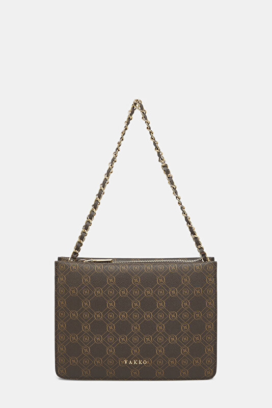 KAHVE MONOGRAM ÇANTA