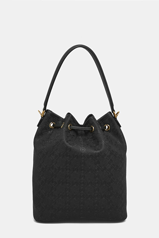 BLACK MONOGRAM BAG 4