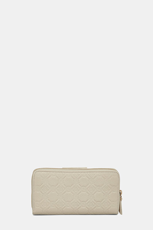 ECRU MONOGRAM LEATHER WALLET 3