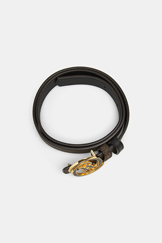BLACK MONOGRAM BELT 3