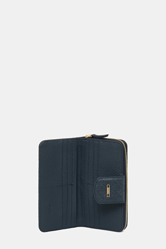 LACİVERT MONOGRAM DERİ CÜZDAN 4
