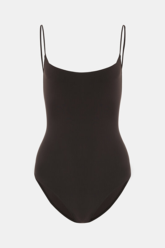 BROWN SWIMSUIT