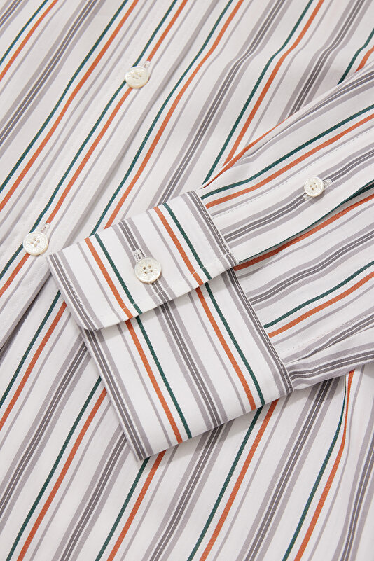 ORANGE STRIPED SHIRT 4