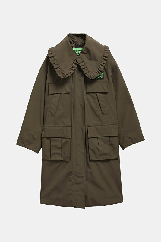BARBOUR X GANNI WATERPROOF PARDÖSÜ
