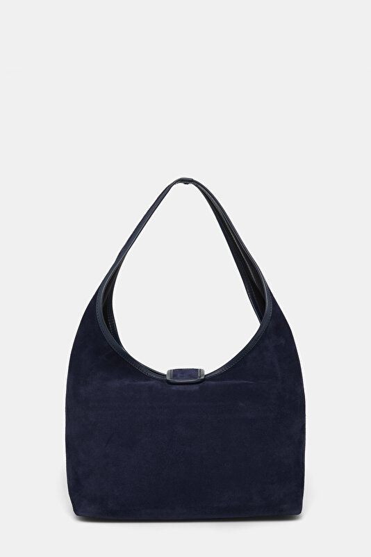 NAVY BLUE LEATHER BAG 3