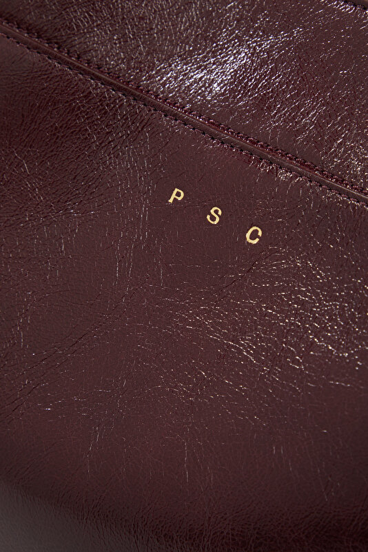 MAROON LEATHER BAG 3