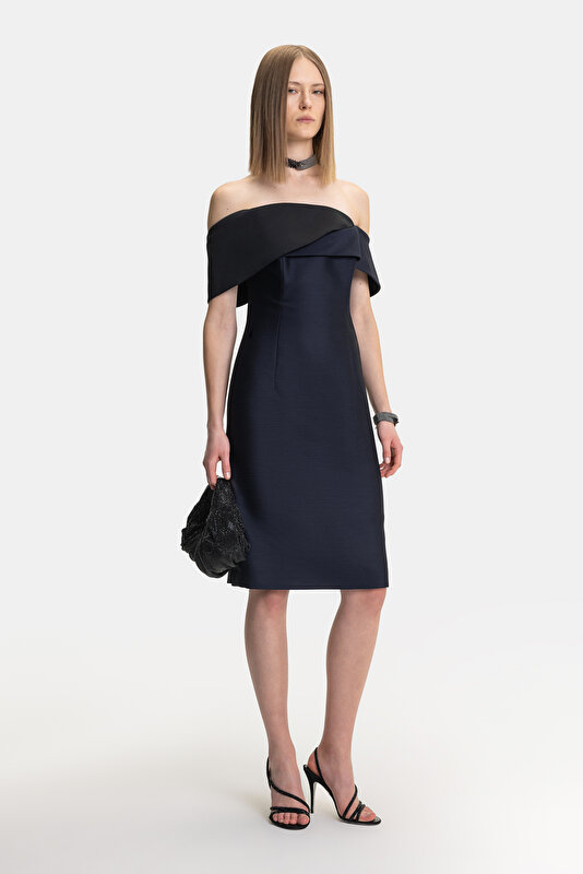 BLACK SLEEVELESS ABOVE THE KNEE DRESS