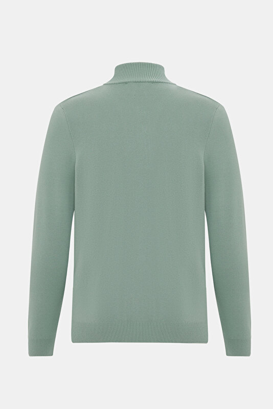 LIGHT GREEN 1/2 TURTLENECK TRICOT 2