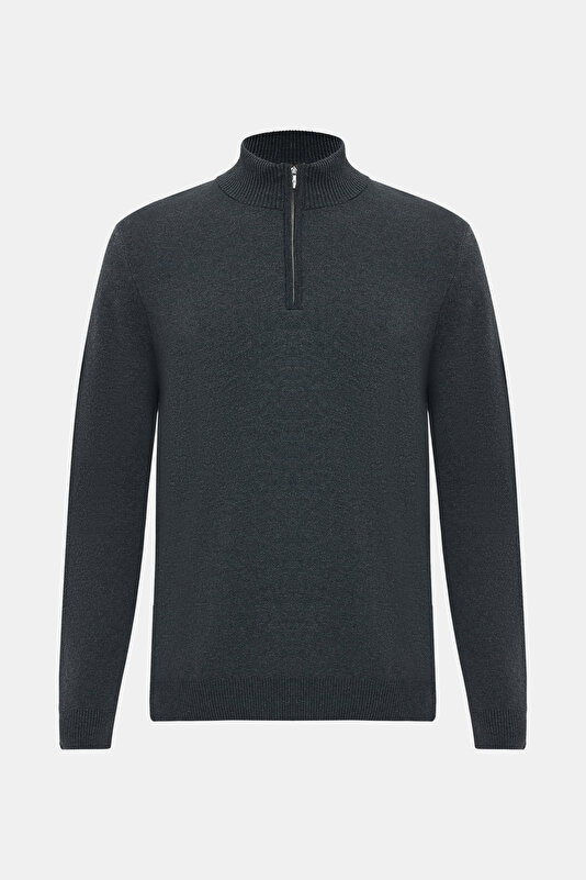 SMOKED 1/2 TURTLENECK TRICOT