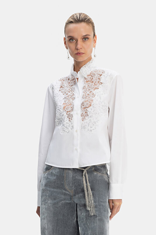 WHITE LONG SLEEVE SHIRT