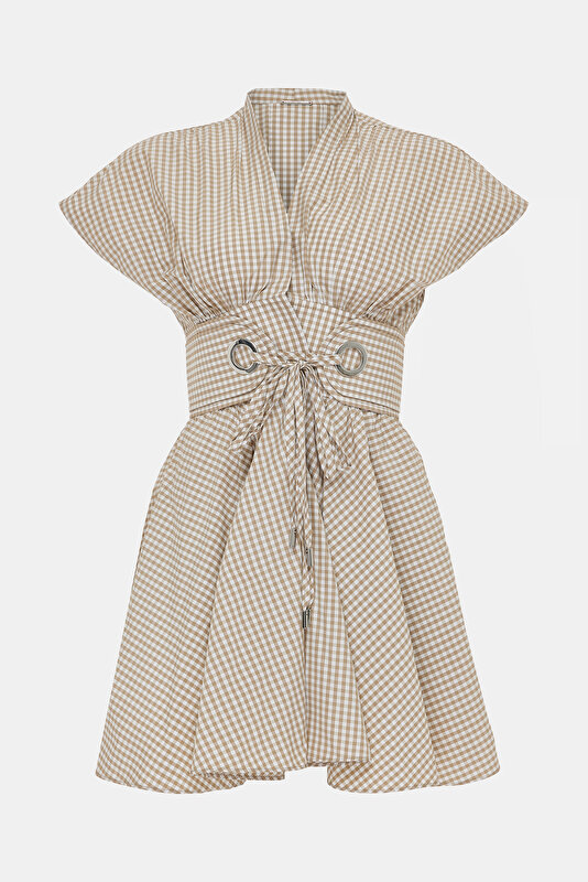 BEIGE DRESS