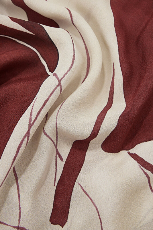 MAROON DESIGN FILLED MAXI DRESS 4