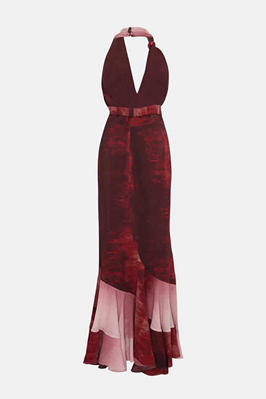 MULTICOLOR DEGRADE DESIGN MAXI DRESS 2