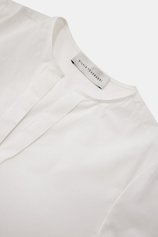 WHİTE 3/4 SLEEVES BLOUSE 3