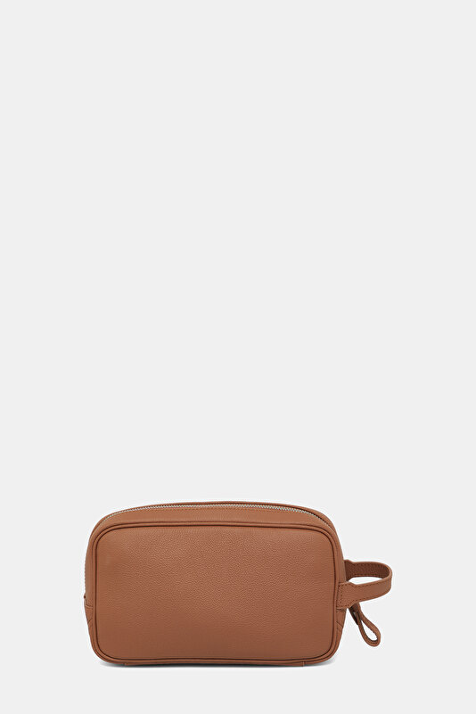 TAN MONOGRAM LEATHER BAG 3