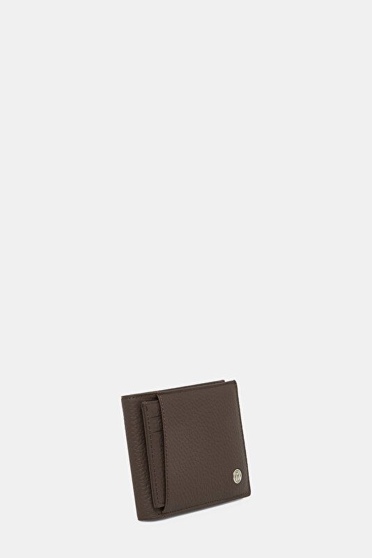 BROWN MONOGRAM LEATHER WALLET 2
