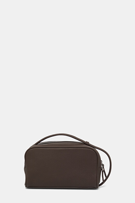 KAHVE MONOGRAM DERİ ÇANTA 3