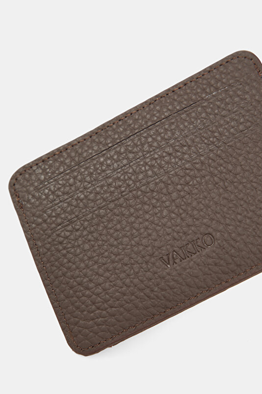 BROWN MONOGRAM LEATHER WALLET 4