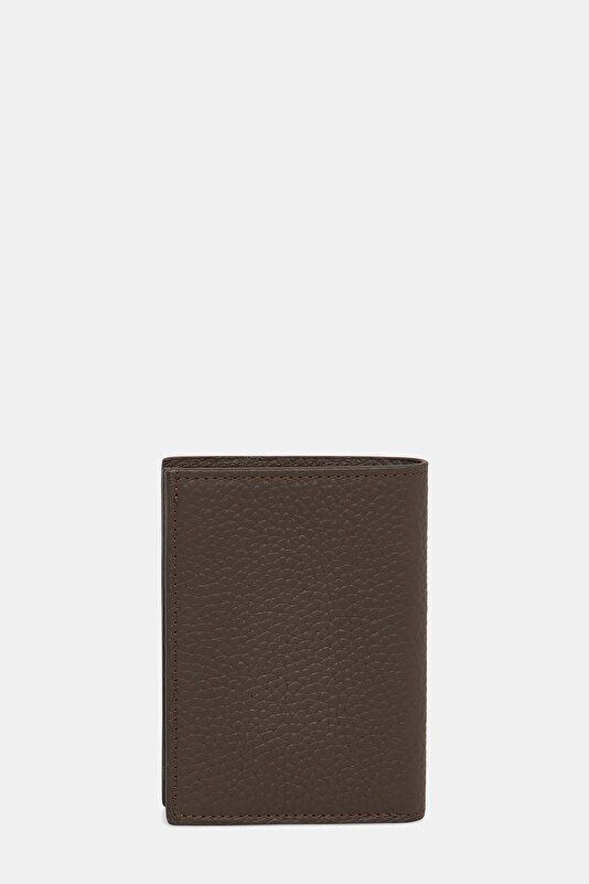 BROWN MONOGRAM LEATHER WALLET 3