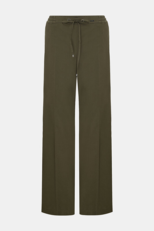 DARK KHAKİ STRAİGHT CUT TROUSERS