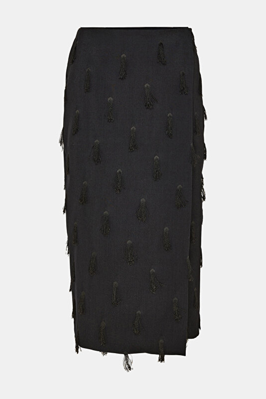 NAVY BLUE MIDI SKIRT 4
