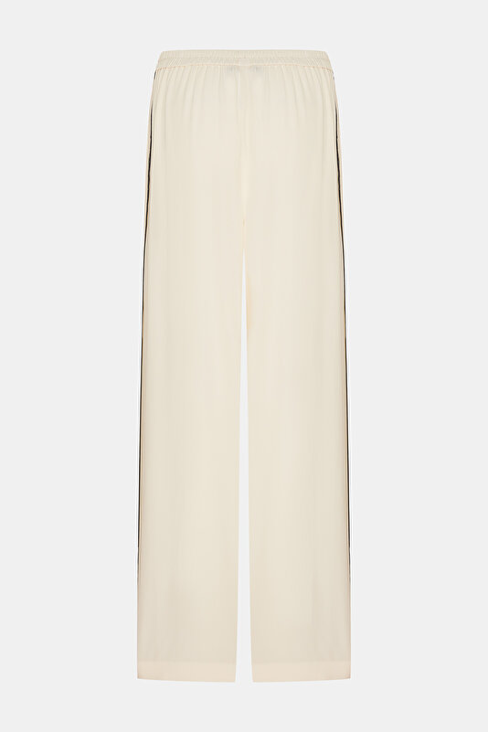 NAVY BLUE LOCKSTITCH WIDE LEG TROUSERS 2
