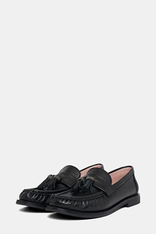 BLACK LEATHER SHOES 2