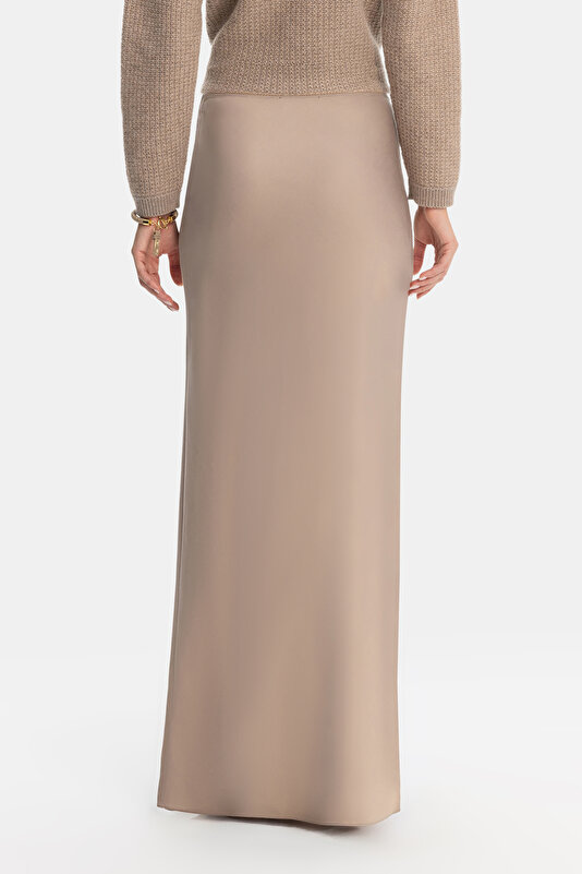 ECRU SATIN SKIRT 3