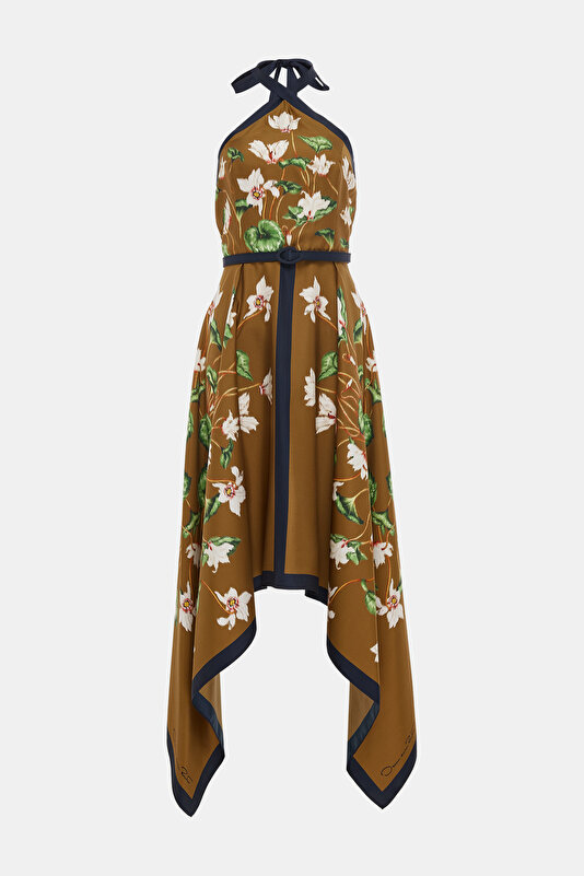 POWDER FLORAL DESIGN MIDI DRESS
