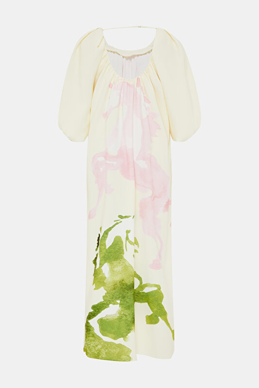 PINK DESIGN FILLED DRESS 4