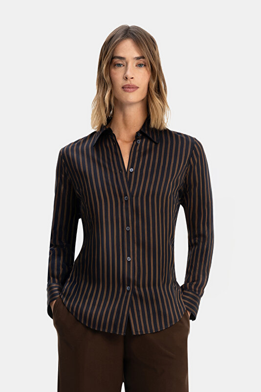 CAMEL LONG SLEEVE SHIRT