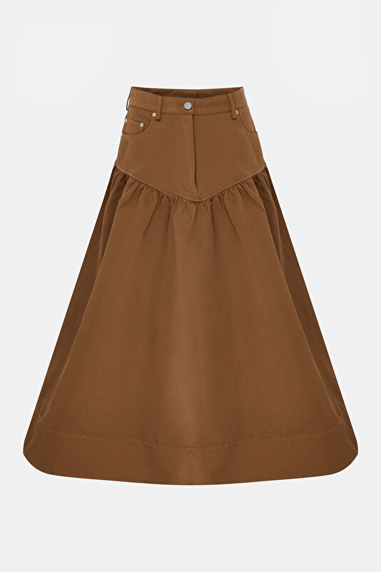 BROWN SKIRT