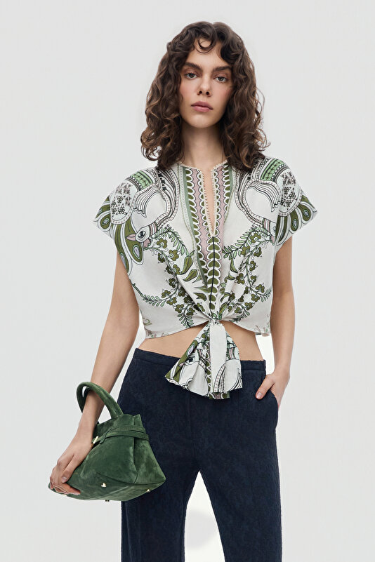 GREEN BLOUSE